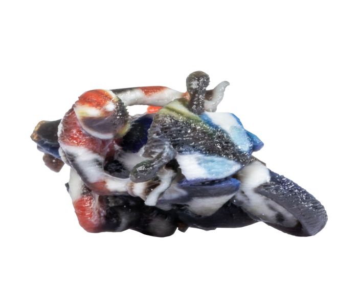 Sports Motorbike Cornering Ridden 3D Master Figure