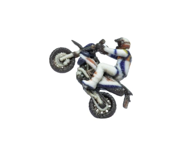 Motocross Motorbike Wheelie 3D Master Figure