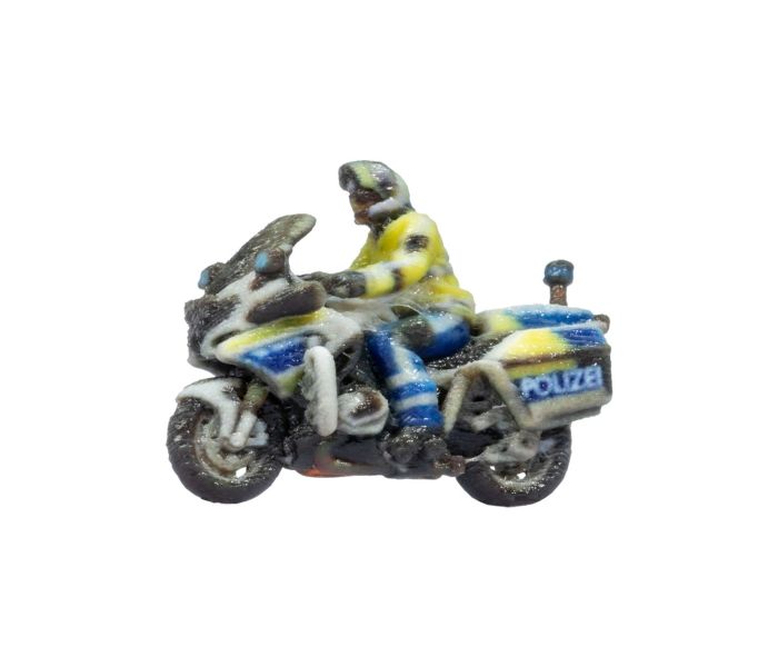 German Police Motorbike 3D Master Figure