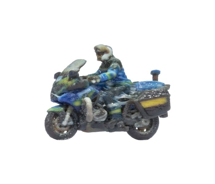 French Police Motorbike 3D Master Figure