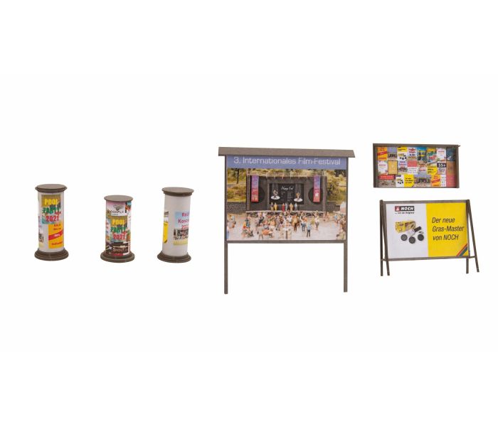 Advertising Columns & Billboards Laser Cut Minis Kit