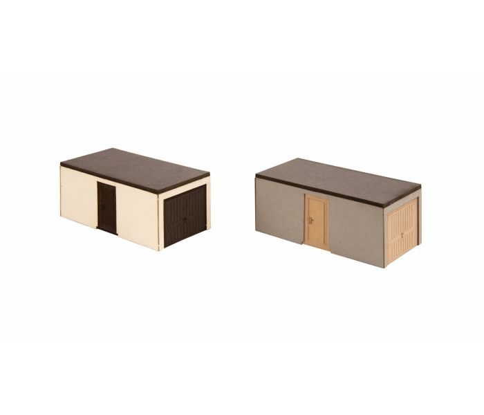 Prefab Garages (2) Laser Cut Minis Kit