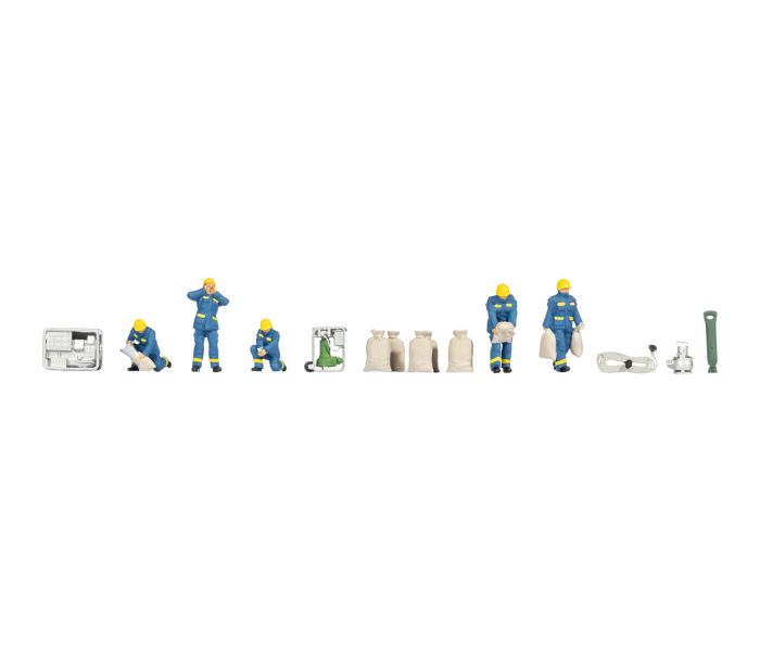 THW Flood Relief Operation Themed Figure Set