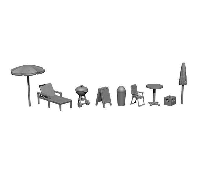 On the Beach 3D Set (Pre-Built)