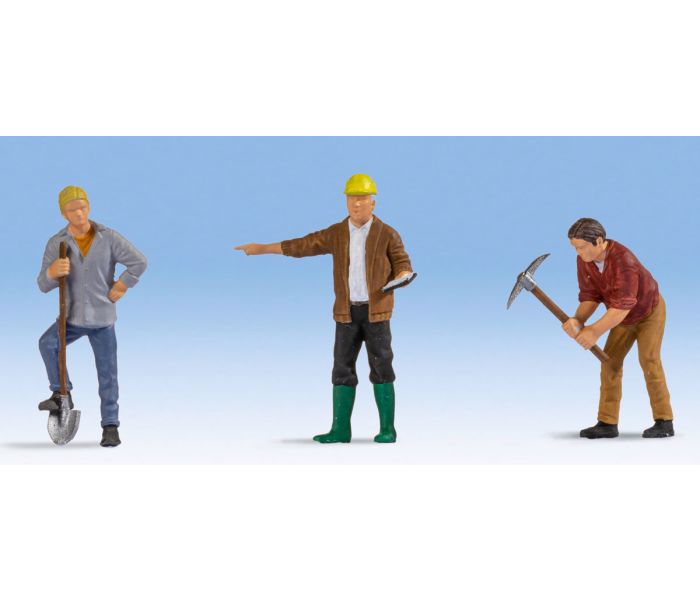 Construction Workers (3) Figure Set