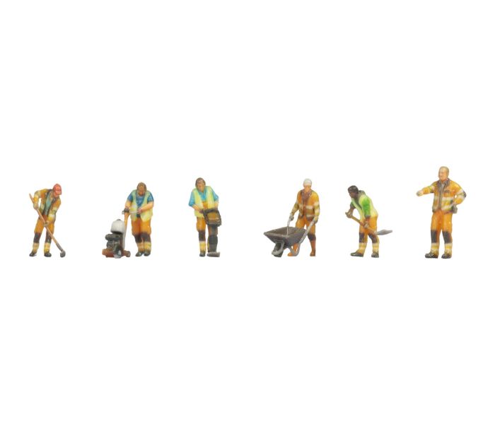 Road Workers (6) 3D Master Figure Set