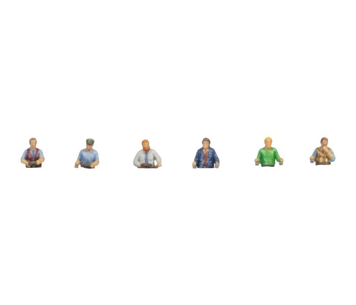Electric Loco Drivers w/o Legs (6) 3D Master Figure Set