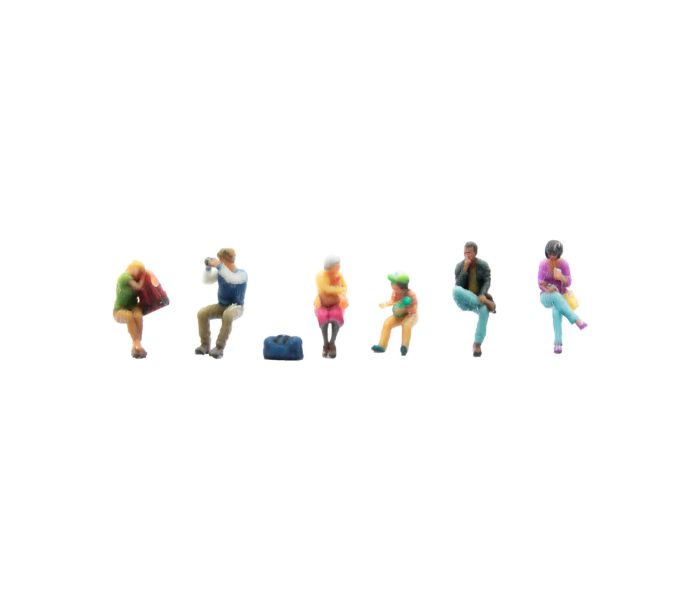 Seated Passengers (6) 3D Master Figure Set