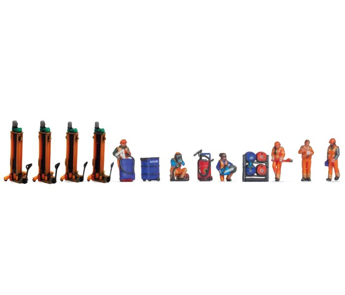 Rail Depot 3D Themed Figure Set
