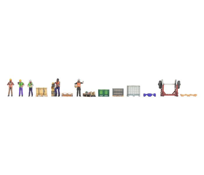 Warehouse 3D Themed Figure Set