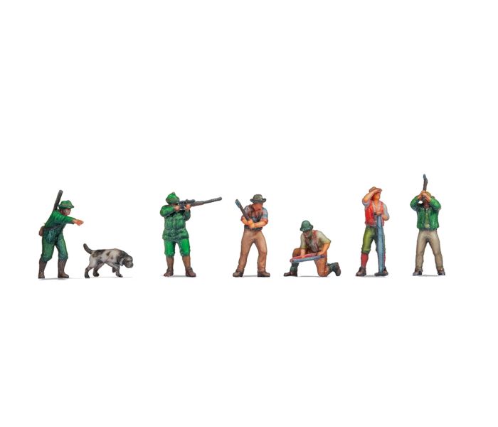 Hunters & Lumberjacks (6) 3D Master Figure Set