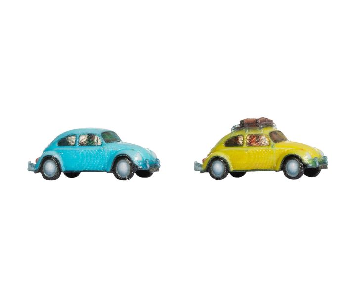 VW Beetle (2) Blue/Yellow 3D Master Vehicle Set