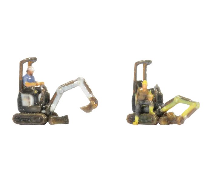 Bobcat E10z Mini Excavator Set (2) 3D Master Vehicle Set