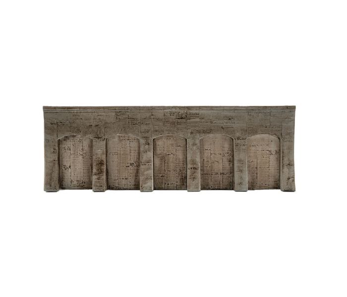 Concrete Hard Foam Closed Arcade Wall 30 x 10.1cm