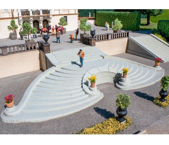 Curved Open Air Staircase Hard Foam (Pre-Built)
