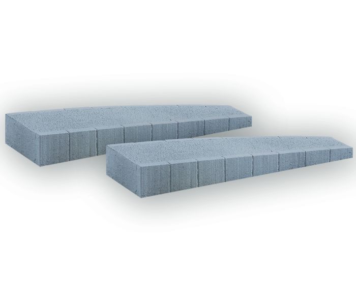 Curved Hard Foam Platform Ramps (2)