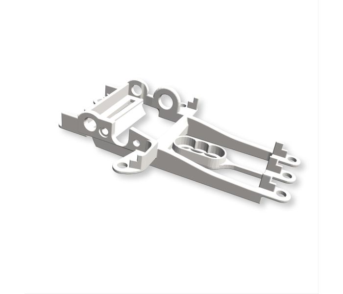 NSR Hypercar Motor Support Hard White SW/Offset + 1mm