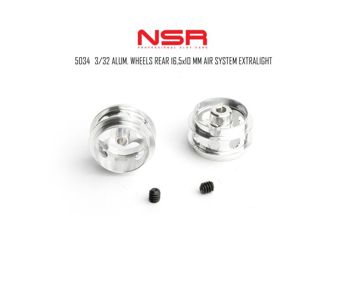 3/32 AL Wheels Rear 16.5x10mm Air System Extralight