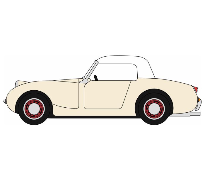 Austin Healey Frogeye Sprite Old English White