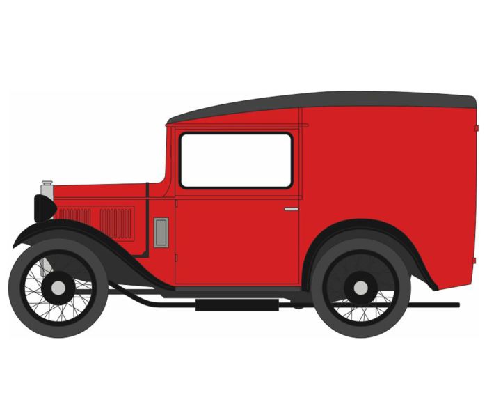 Austin Seven Van Red