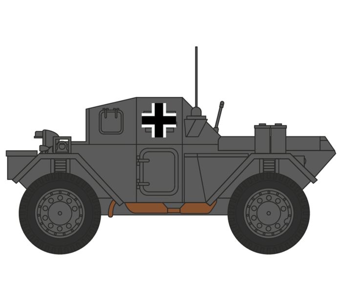Daimler Dingo Scout Car Wehrmacht (Captured) France 1944