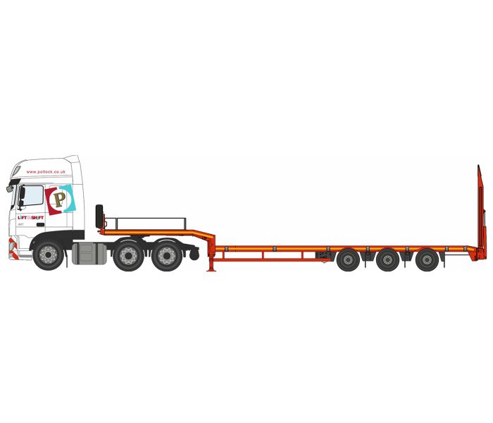 DAF XF Euro 6 Semi Low Loader Pollock Lift & Shift