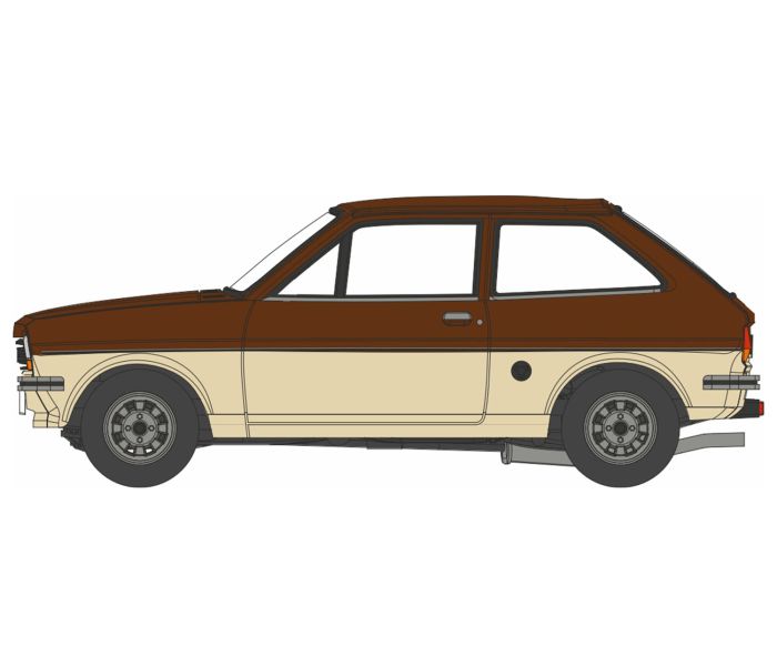 Ford Fiesta Mk1 Roman Bronze/Cordoba Beige