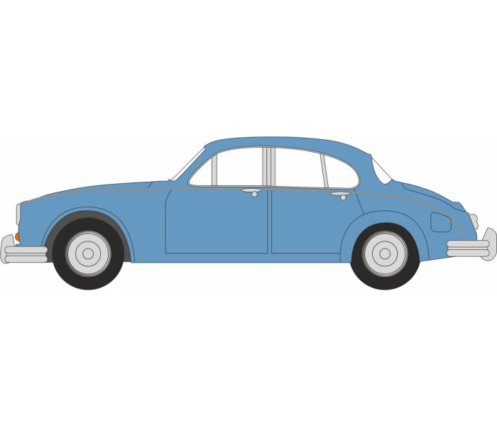 Jaguar Mk2 Opalescent Silver Blue