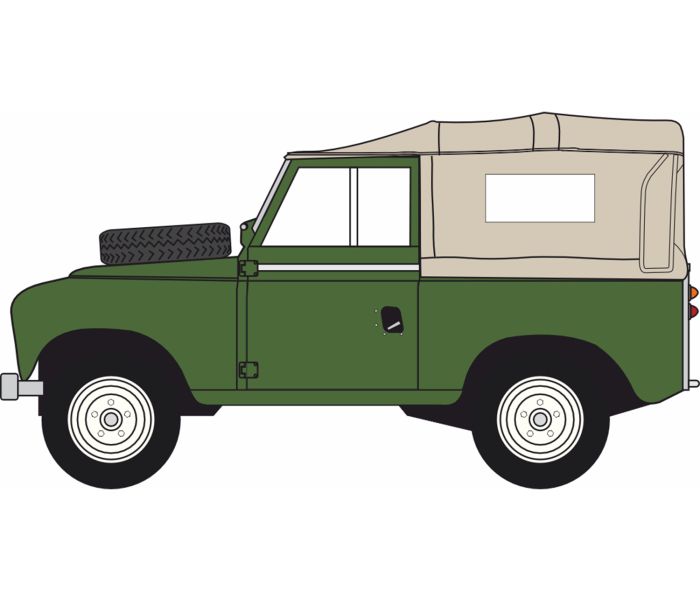 Land Rover Series 2A SWB Canvas Bronze Green