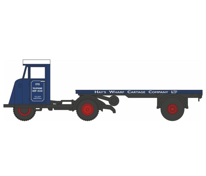Scammell Mechanical Horse Flatbed Hays Wharf Cartage Co