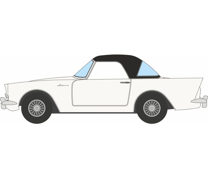 Sunbeam Alpine Series 2 Hard Top Old English White
