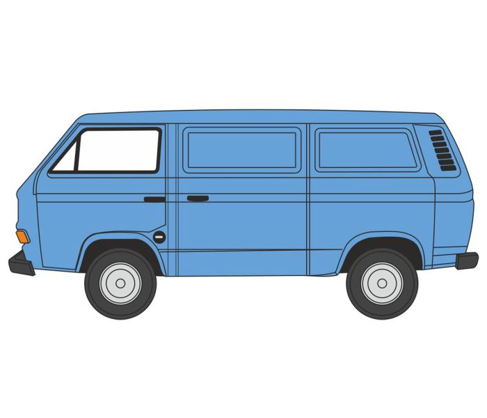 VW T25 Van Medium Blue