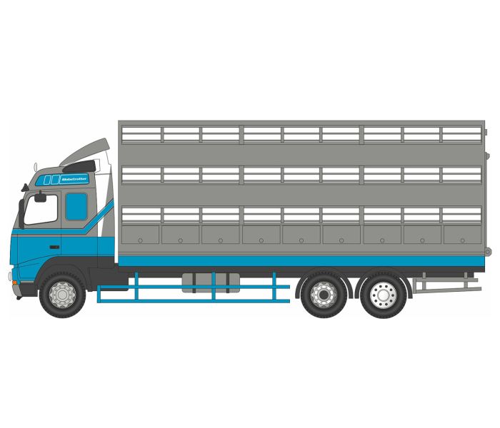Volvo FH12 Cattle Truck Blue/Silver