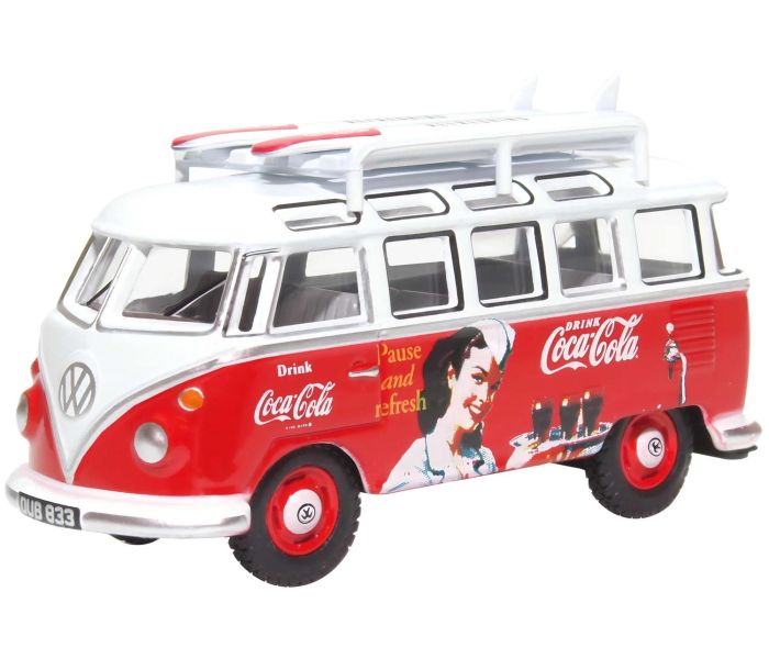 VW T1 Bus and Surfboards Coca Cola