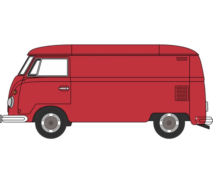 VW T1 Van Ruby Red