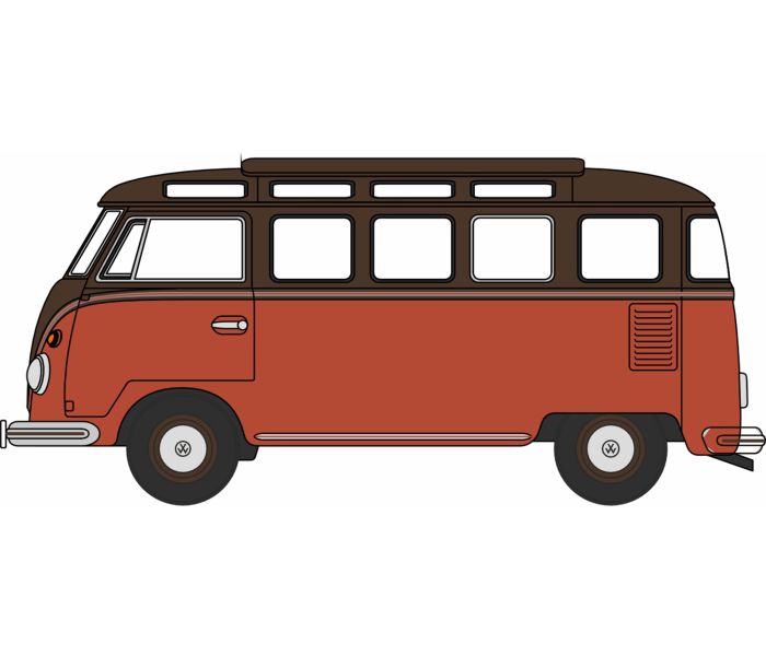 Volkswagen Split Screen T1 Samba Bus Sealing Wax Red/Brown