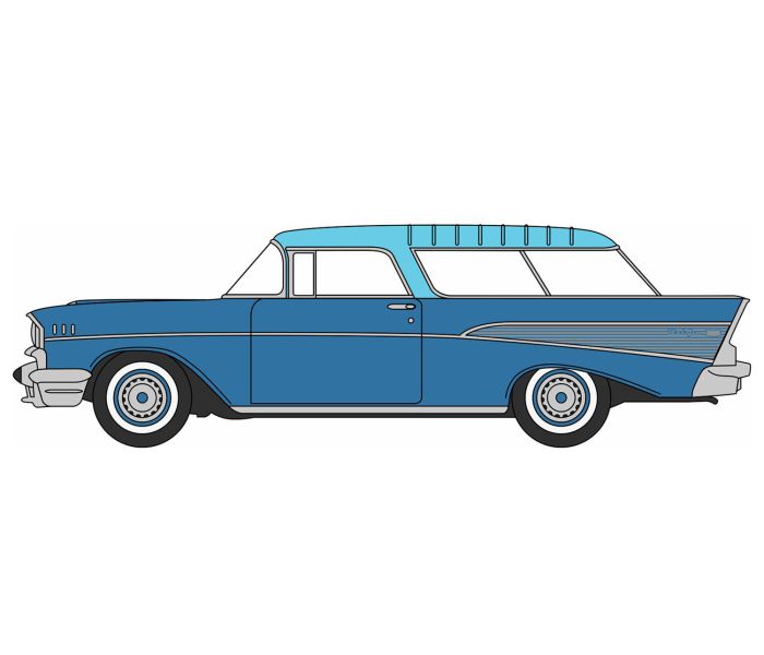 1957 Chevrolet Nomad Larkspur Blue/Harbor Blue