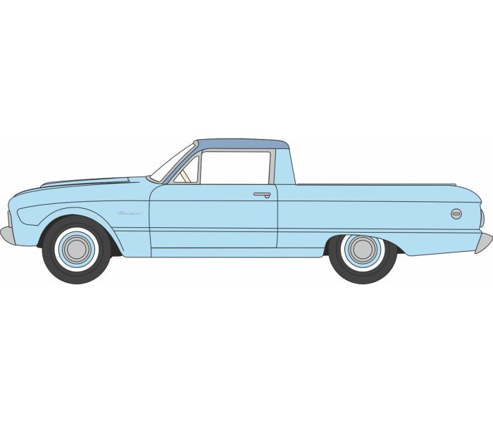1960 Ford Falcon Ranchero Skymist Blue/Belmont Blue