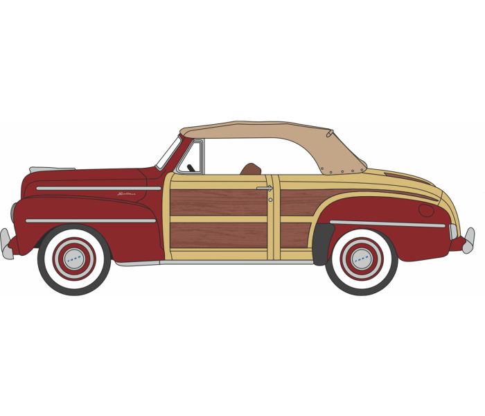 1946/8 Ford Sportsman Convertible (Roof Up) Pheasant Red