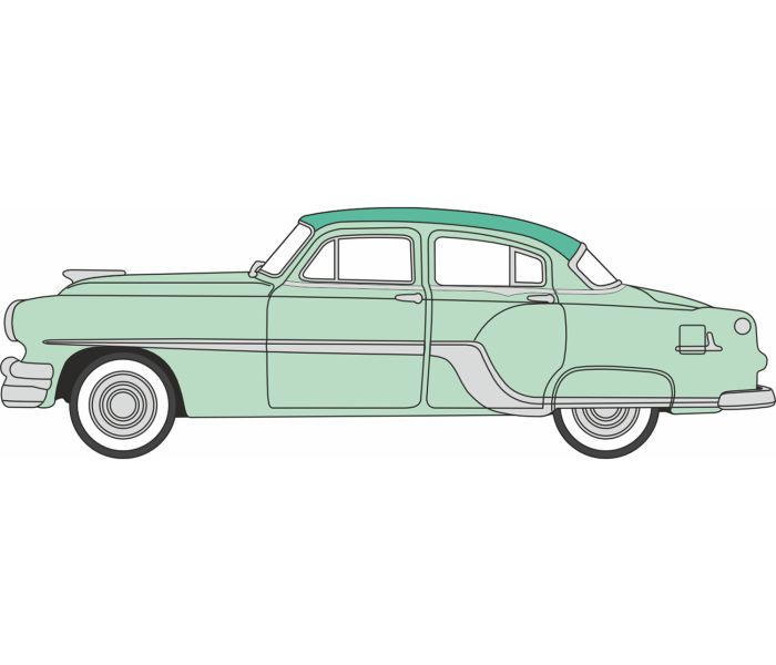 1954 Pontiac Chieftain 4 Dr Shannon Green/Brookmere Green