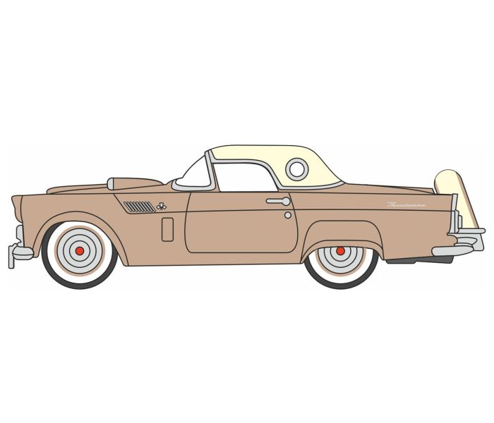 1956 Ford Thunderbird Buckskin Tan/Cream