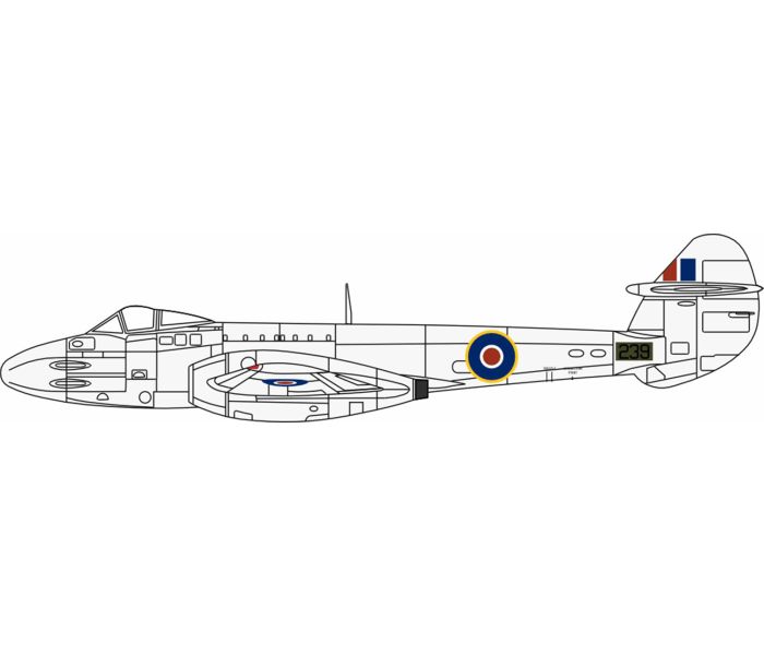 British Gloster Meteor F3 RAF Melsbroek 1944/5 (1:72)