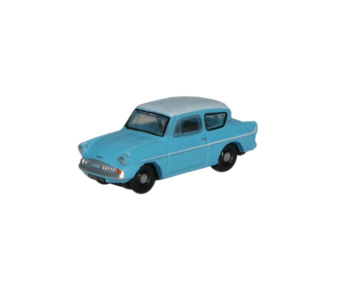 Ford Anglia Caribbean Turquoise/White