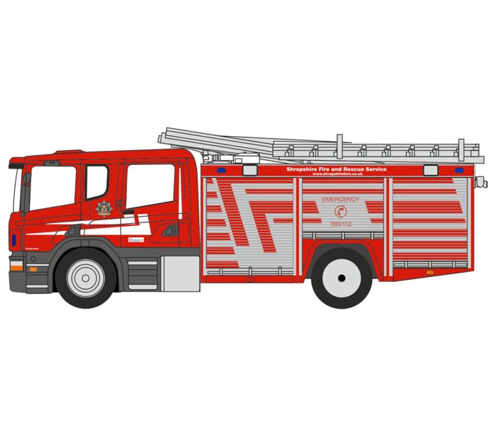 Scania Fire Pump Ladder Shropshire Fire & Rescue Service