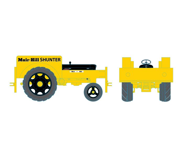 Fordson Tractor Rail Shunter Yellow/Black