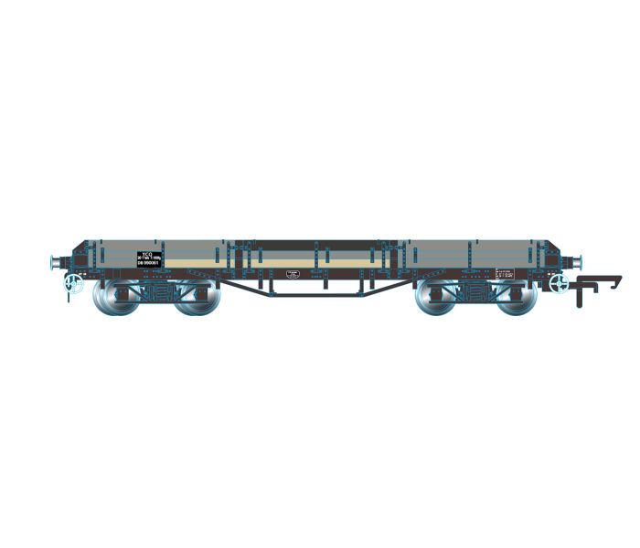 Pilchard Wagon BR Bauxite DB990061 (TOPS) Weathered