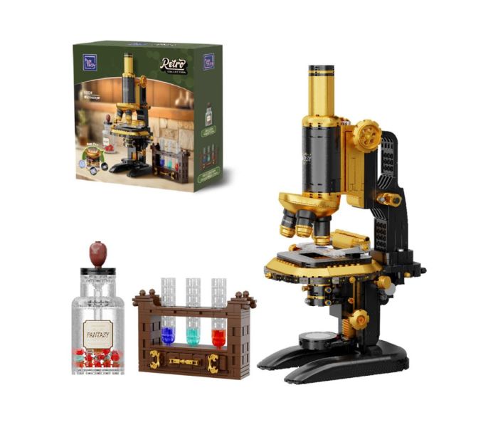 Retro Microscope & Accessories 1107pc Brick Construction Set