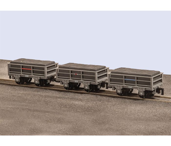 2t Slate Wagon Set (3) Festiniog Railway