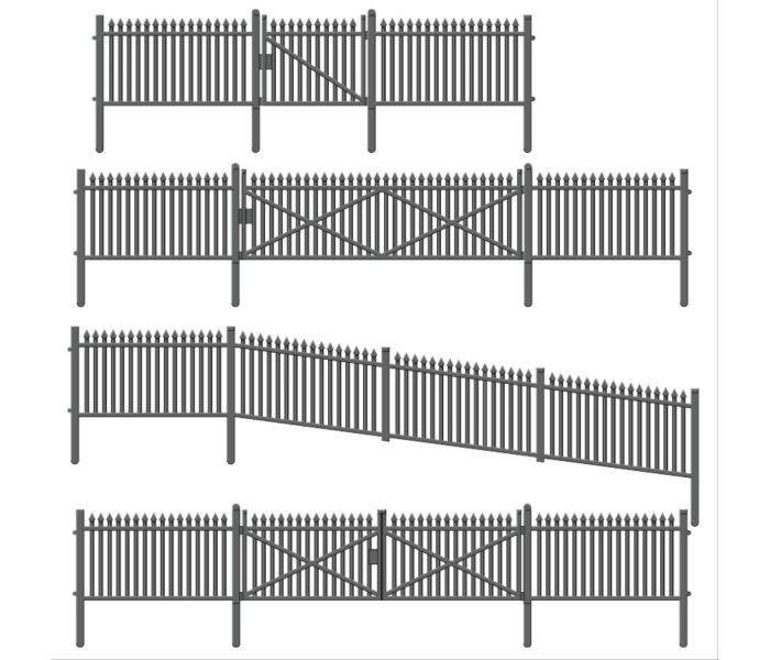 TT:120 GWR Spear Fencing Ramps & Gates