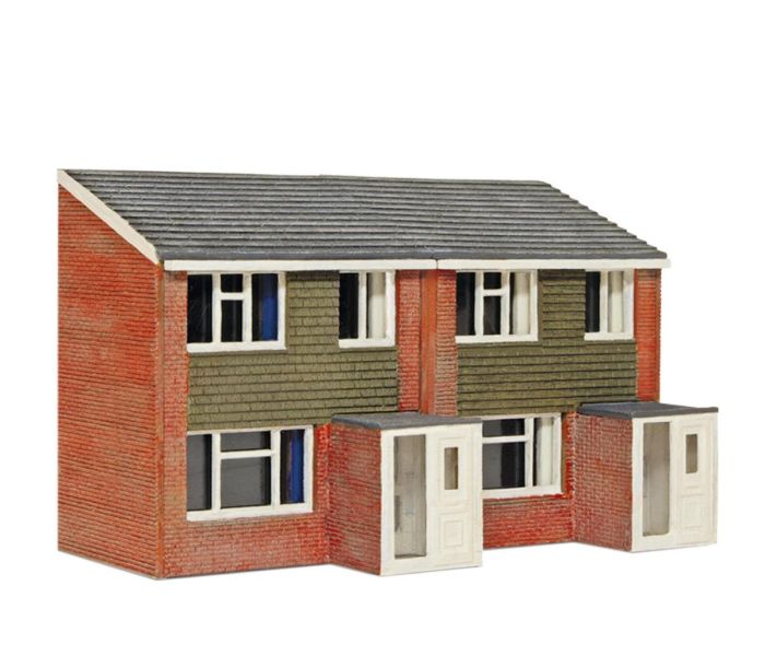 1960s Semi Detached House Front Laser Cut Kit
